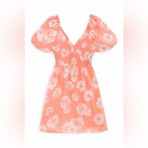 Collective Concepts Coral Floral Dress